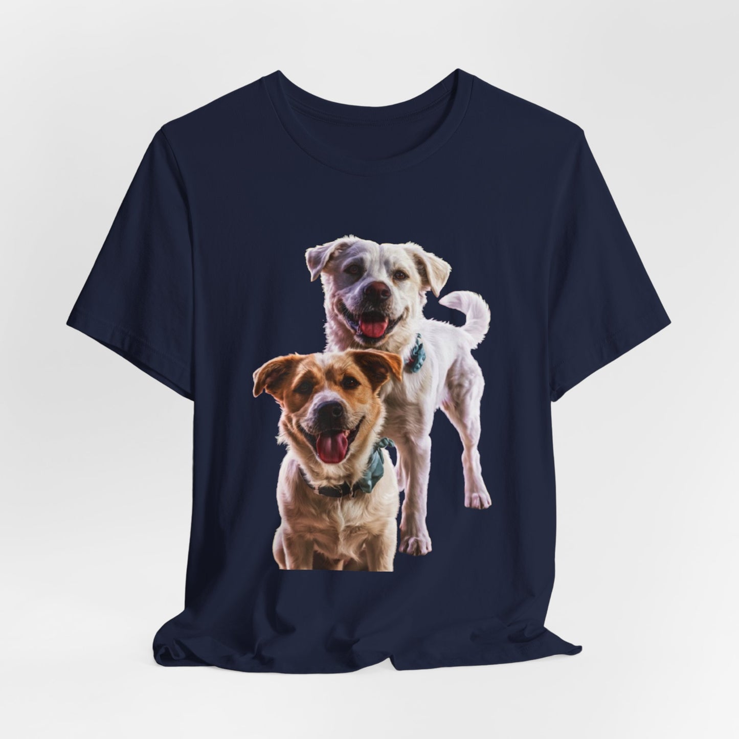 Happy Dogs Photo Tee — Smiling Dog Portrait T-Shirt