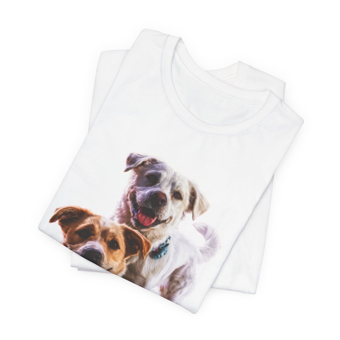 Happy Dogs Photo Tee — Smiling Dog Portrait T-Shirt
