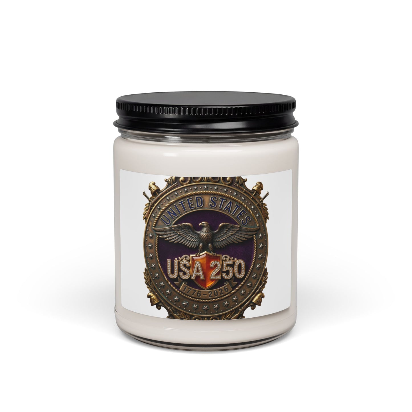USA 250 Anniversary Candle | 9oz Soy Candle, Patriotic 250th Fourth of July