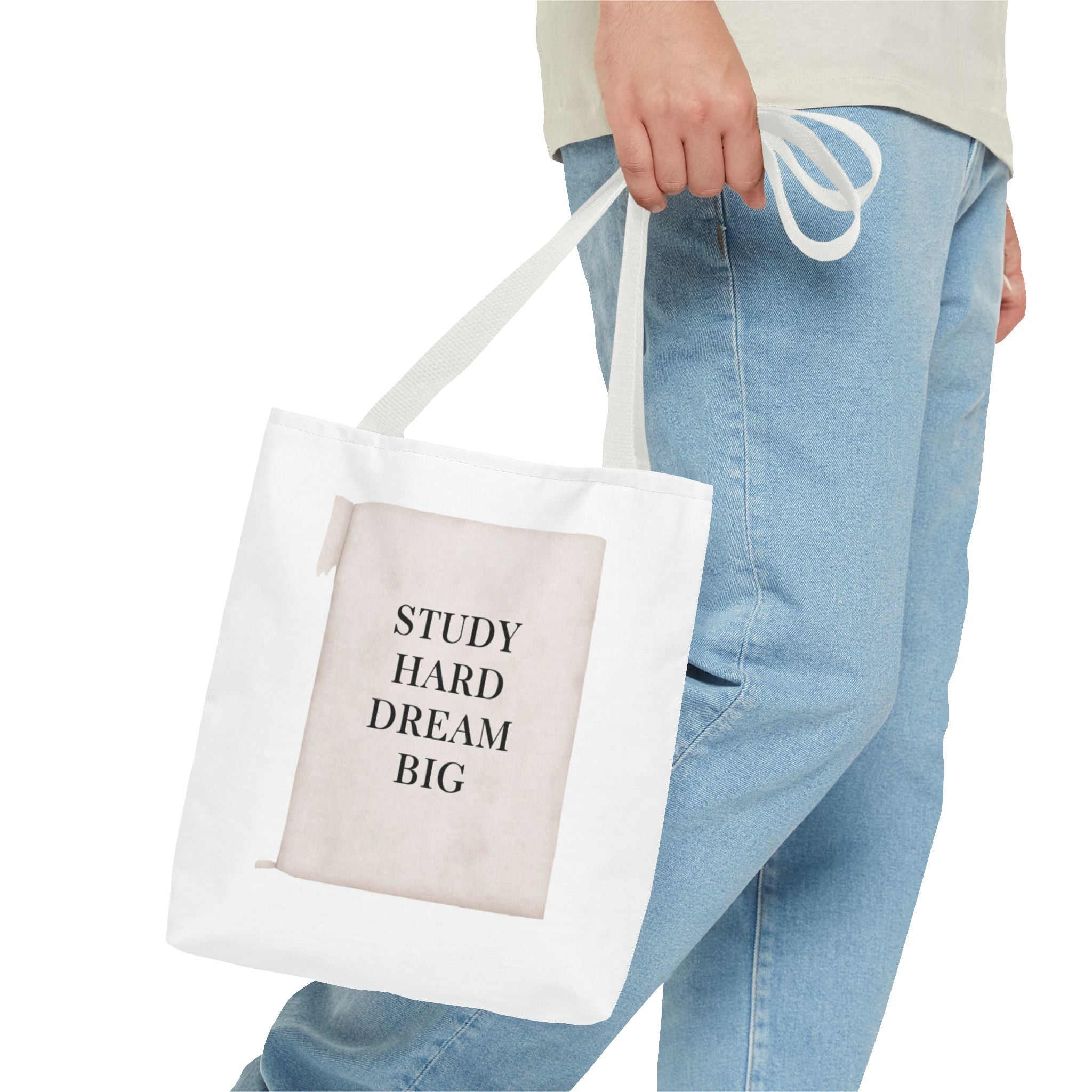 Teacher Tote Bag | Study Hard Dream Big Canvas Bag