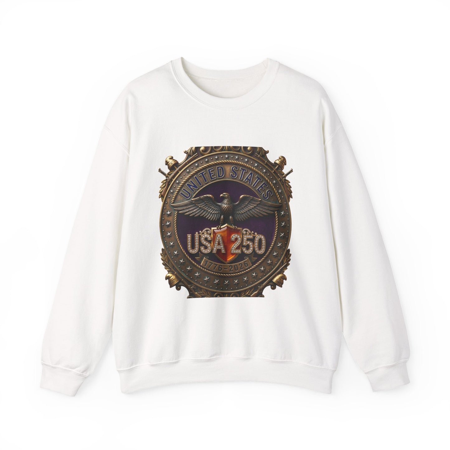 USA 250 Eagle Medallion Crewneck Sweatshirt | 250th Anniversary, Patriotic