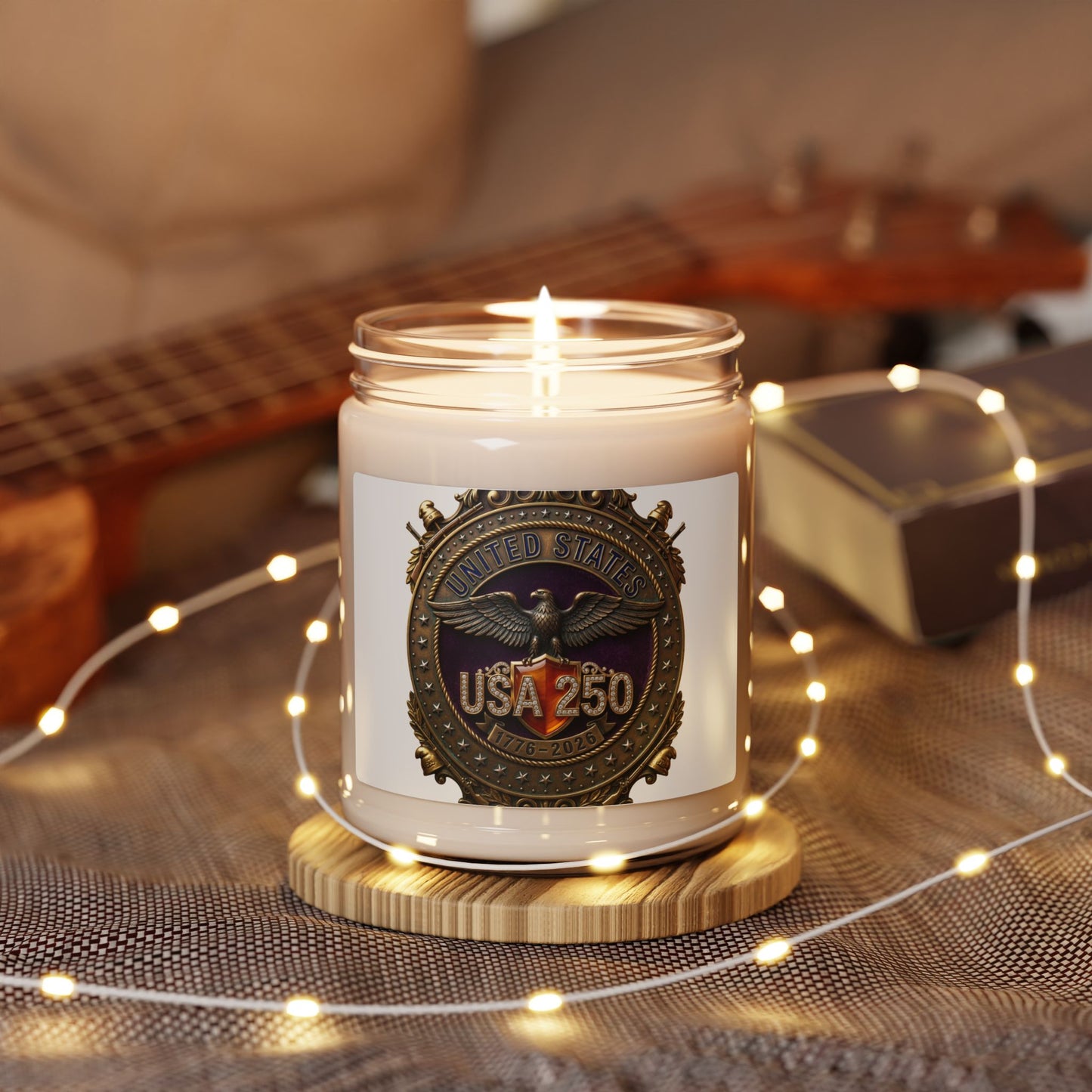 USA 250 Anniversary Candle | 9oz Soy Candle, Patriotic 250th Fourth of July