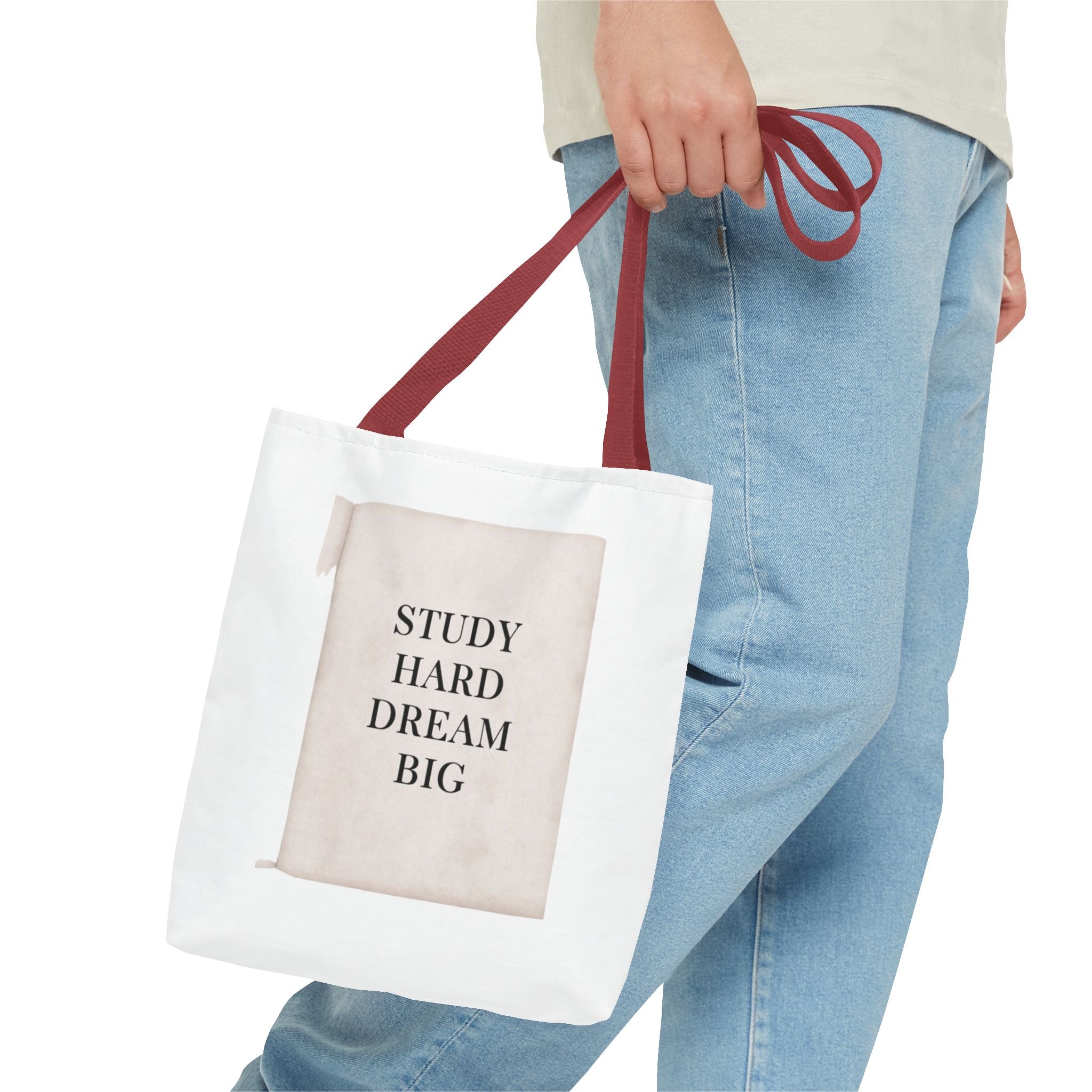 Teacher Tote Bag | Study Hard Dream Big Canvas Bag