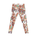 Hippo Piano Pattern Leggings — Cute Musician All-Over Print Women's Leggings