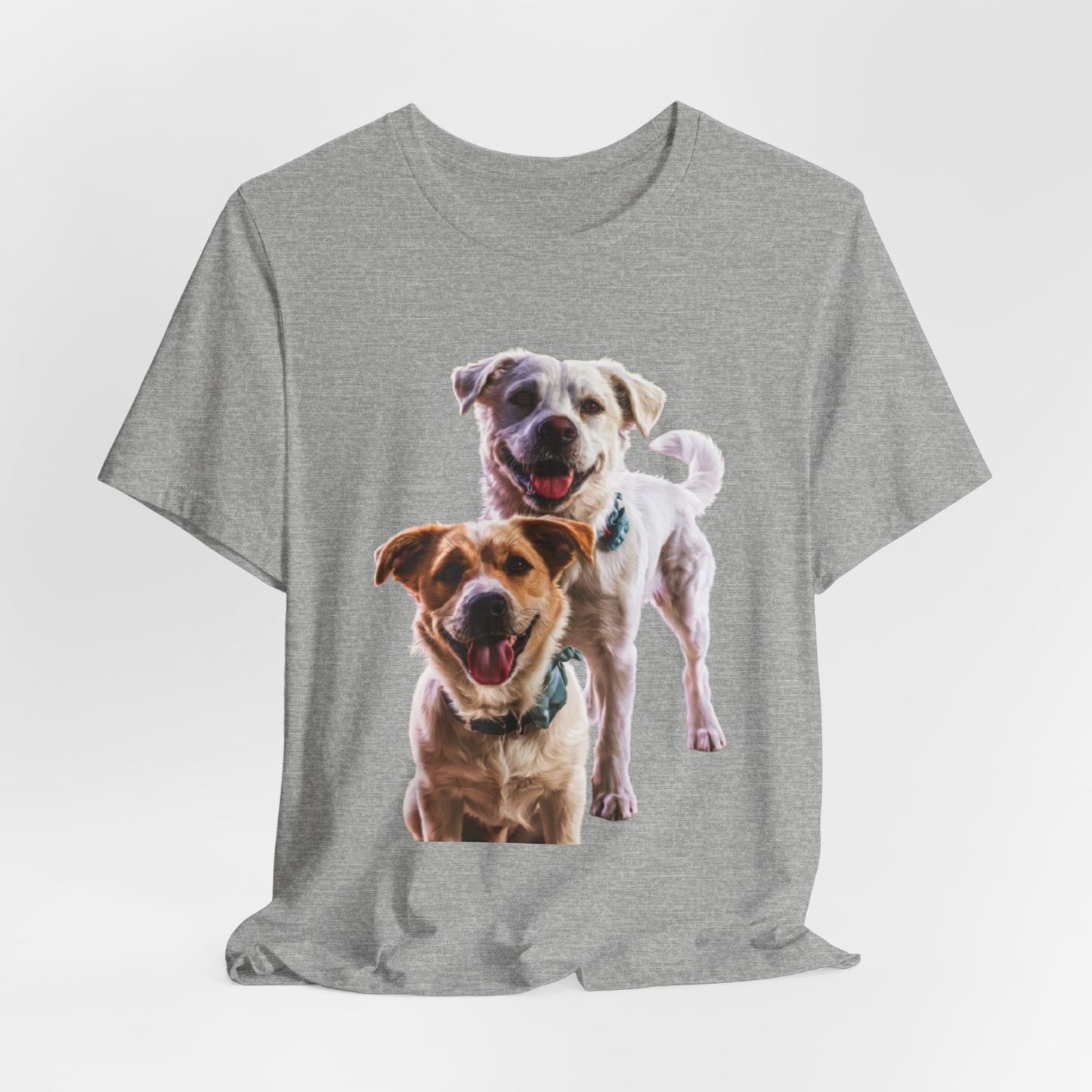 Happy Dogs Photo Tee — Smiling Dog Portrait T-Shirt