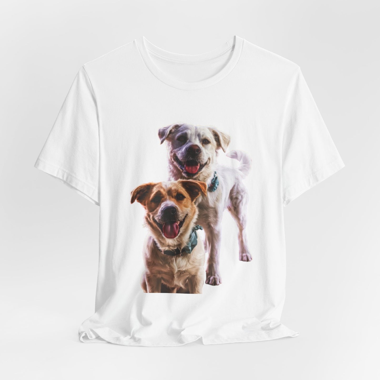 Happy Dogs Photo Tee — Smiling Dog Portrait T-Shirt