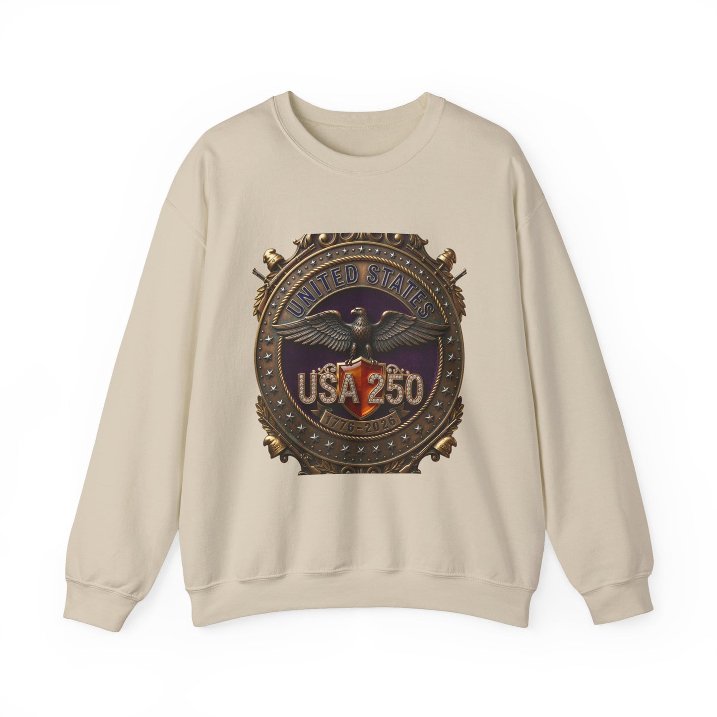 USA 250 Eagle Medallion Crewneck Sweatshirt | 250th Anniversary, Patriotic