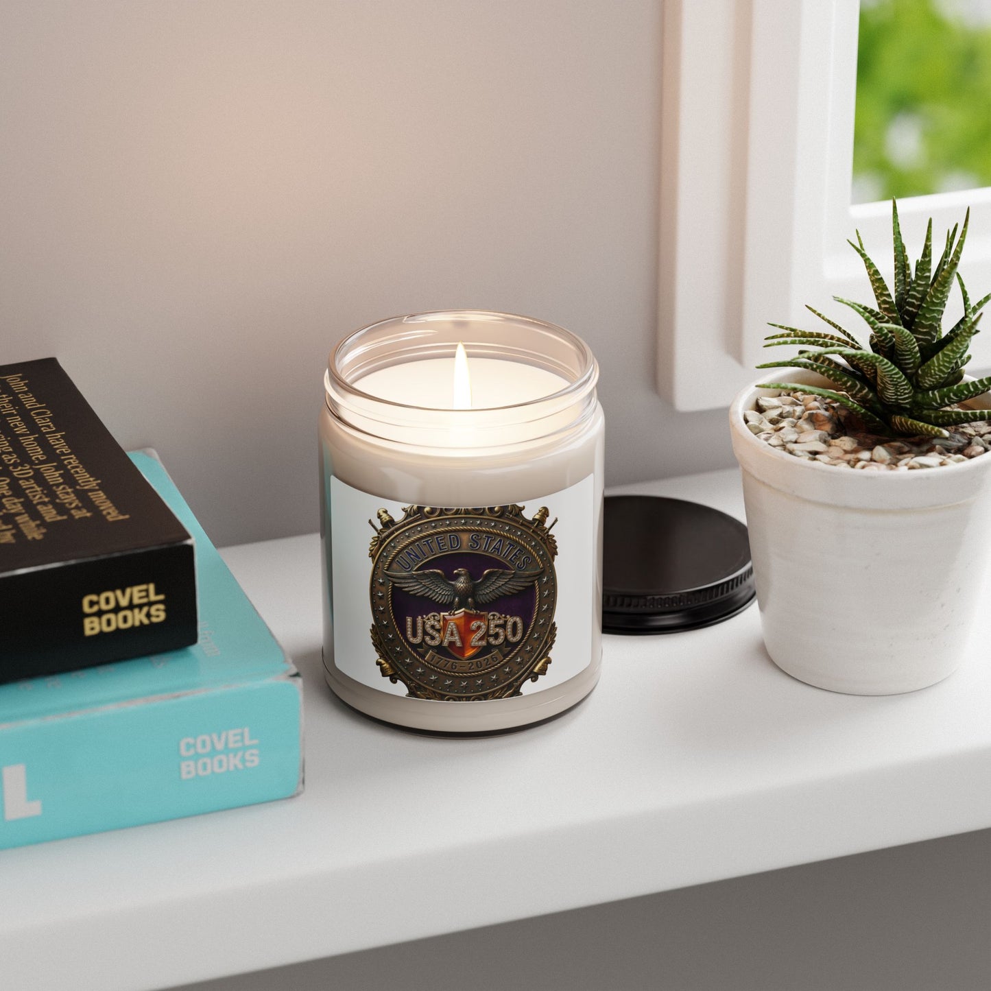 USA 250 Anniversary Candle | 9oz Soy Candle, Patriotic 250th Fourth of July