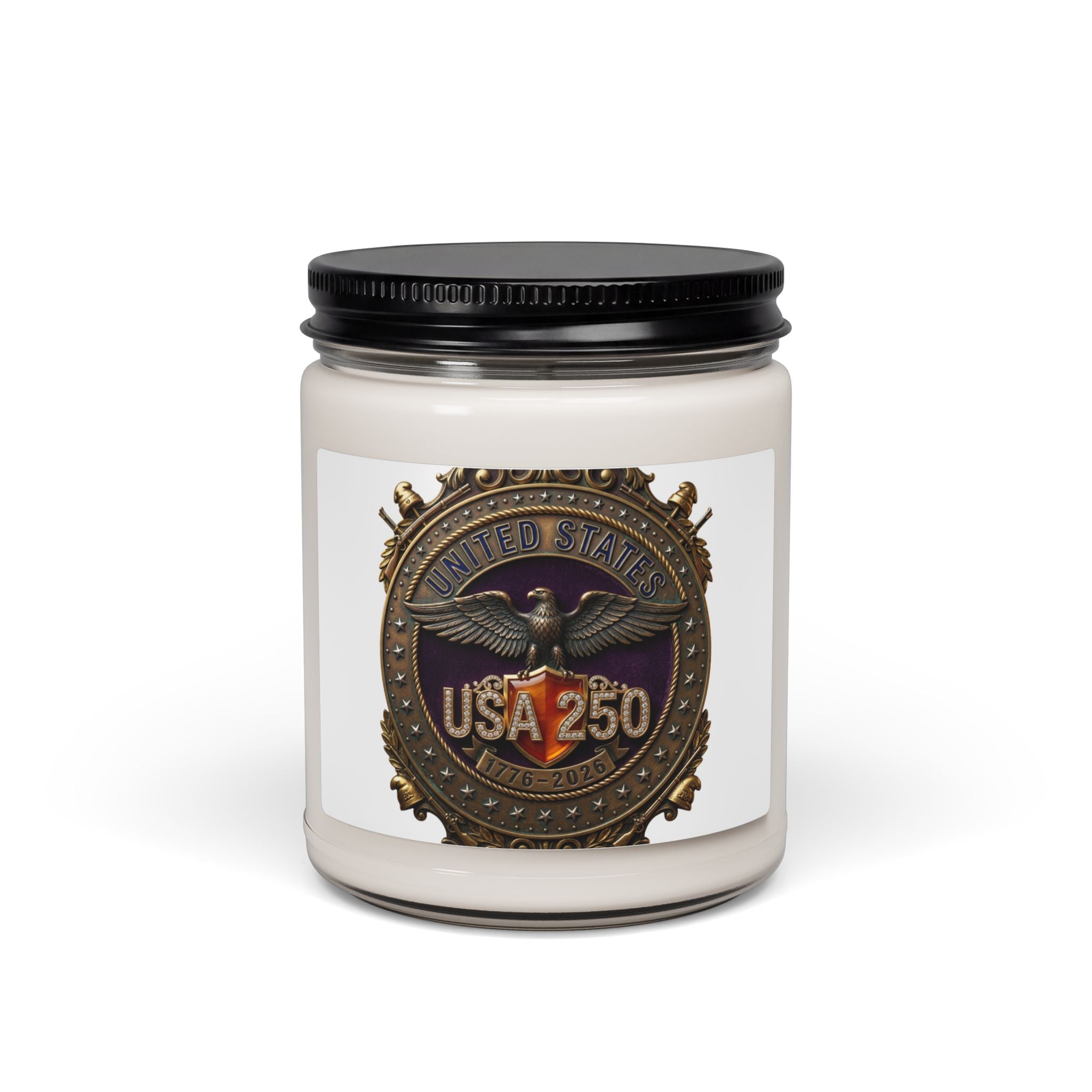USA 250 Anniversary Candle | 9oz Soy Candle, Patriotic 250th Fourth of July