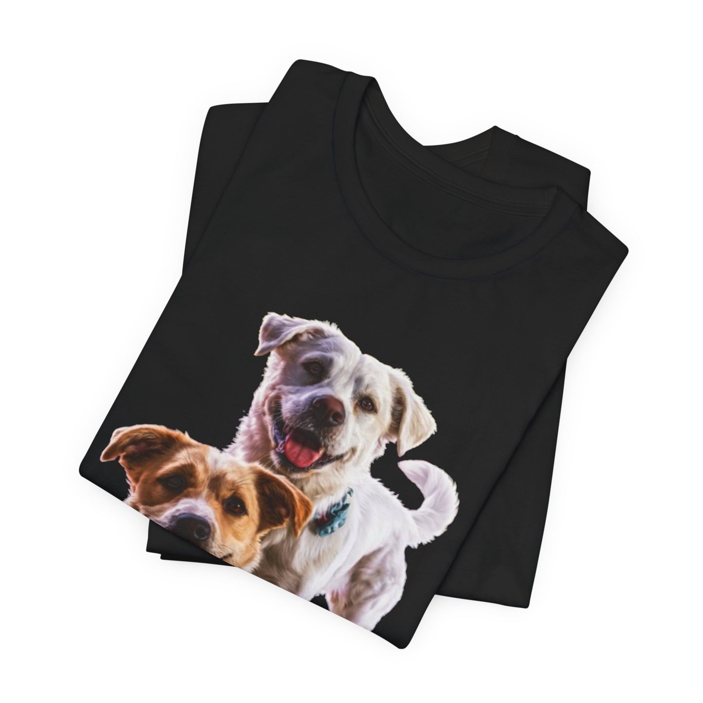 Happy Dogs Photo Tee — Smiling Dog Portrait T-Shirt