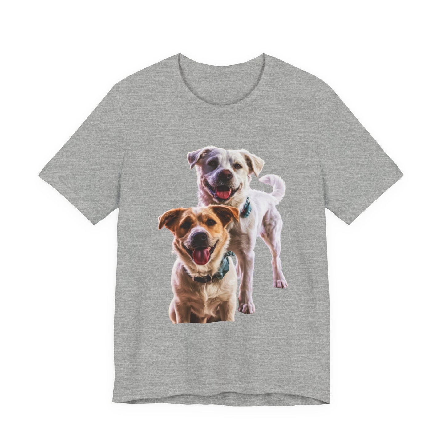 Happy Dogs Photo Tee — Smiling Dog Portrait T-Shirt