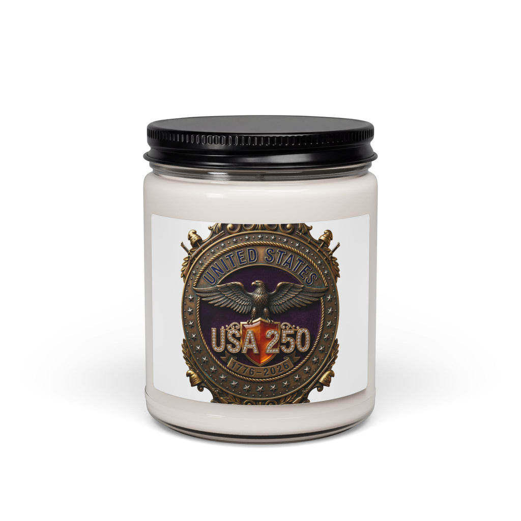 USA 250 Anniversary Candle | 9oz Soy Candle, Patriotic 250th Fourth of July