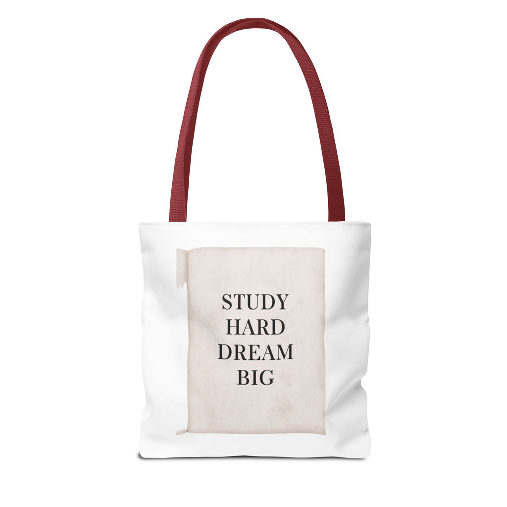 Teacher Tote Bag | Study Hard Dream Big Canvas Bag