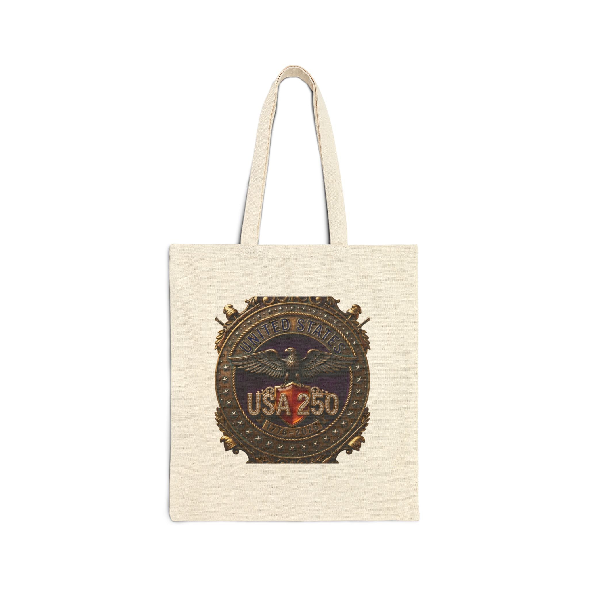 USA 250 Eagle Emblem Tote | 4th of July Patriotic Anniversary, Historical Americana