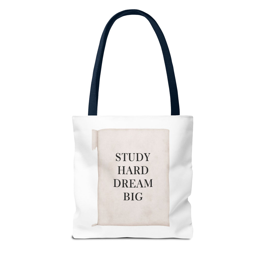 Teacher Tote Bag | Study Hard Dream Big Canvas Bag