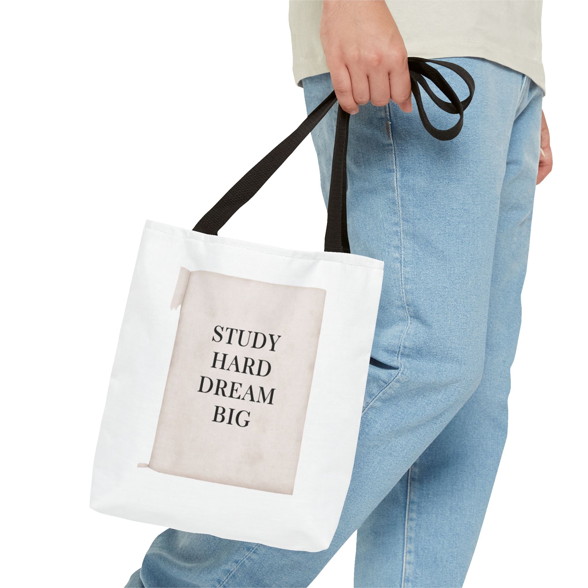 Teacher Tote Bag | Study Hard Dream Big Canvas Bag