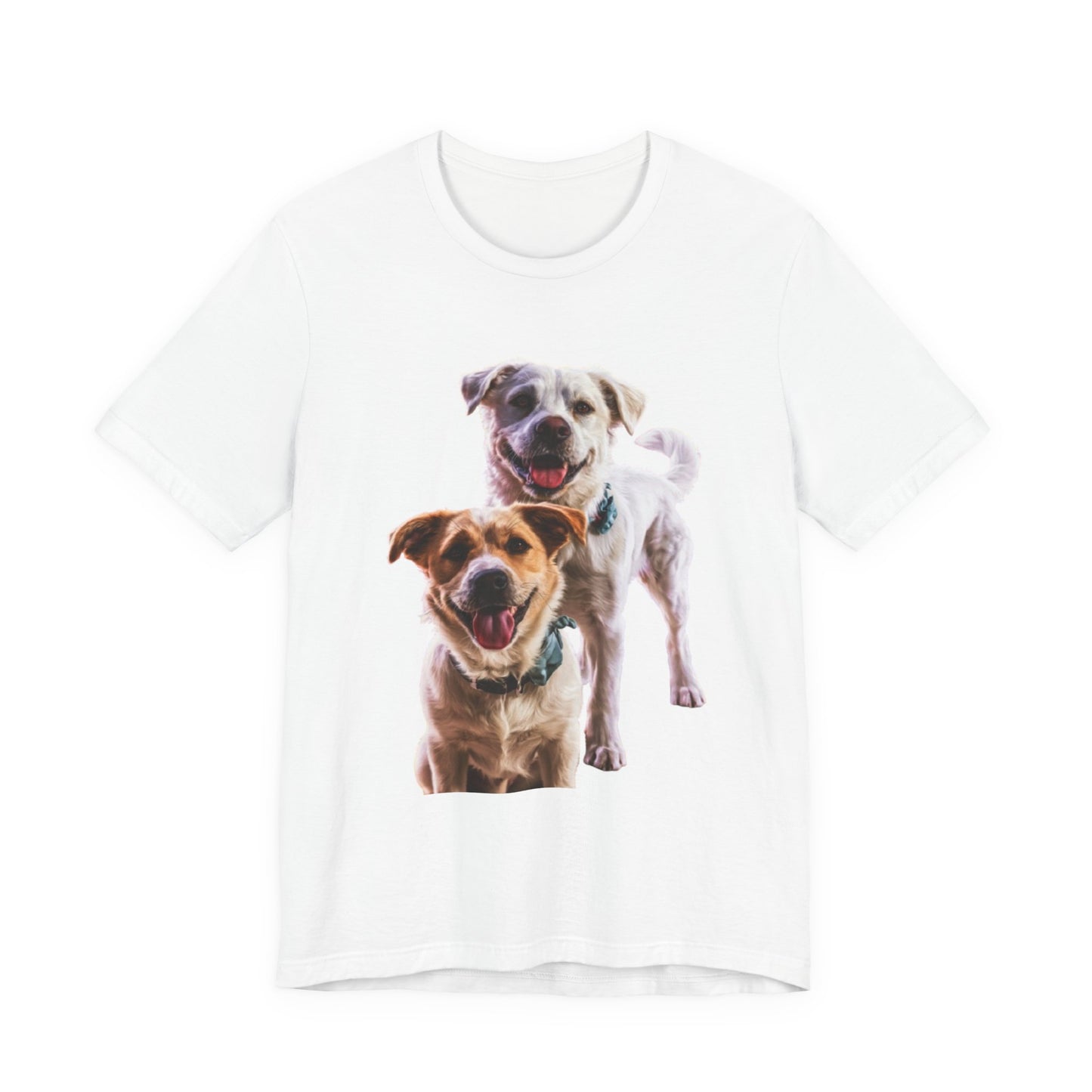 Happy Dogs Photo Tee — Smiling Dog Portrait T-Shirt