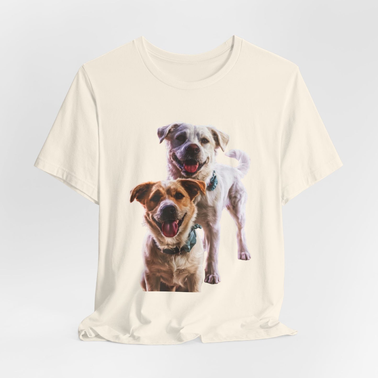Happy Dogs Photo Tee — Smiling Dog Portrait T-Shirt