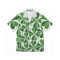 Men's Green Leaf Hawaiian Shirt — Tropical Camp Button-Up