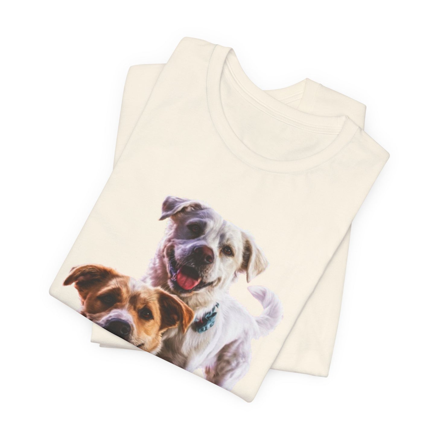 Happy Dogs Photo Tee — Smiling Dog Portrait T-Shirt