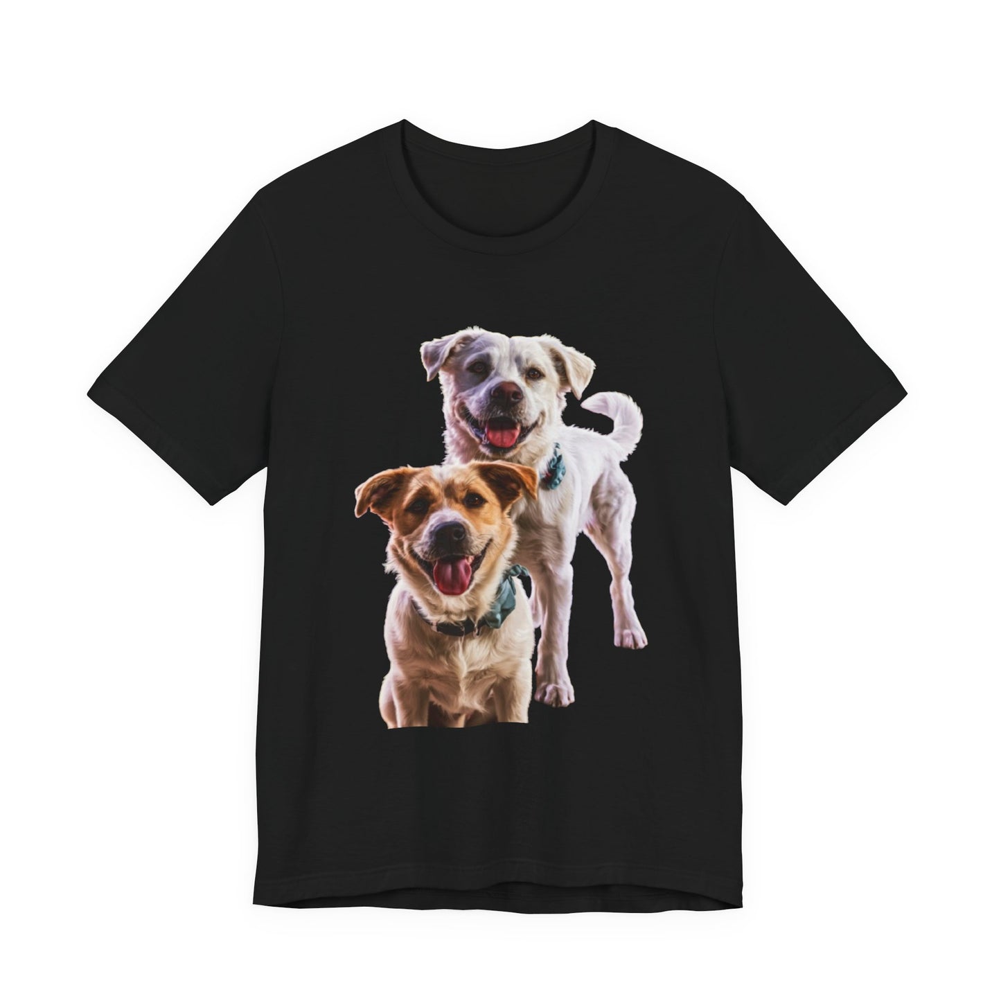 Happy Dogs Photo Tee — Smiling Dog Portrait T-Shirt