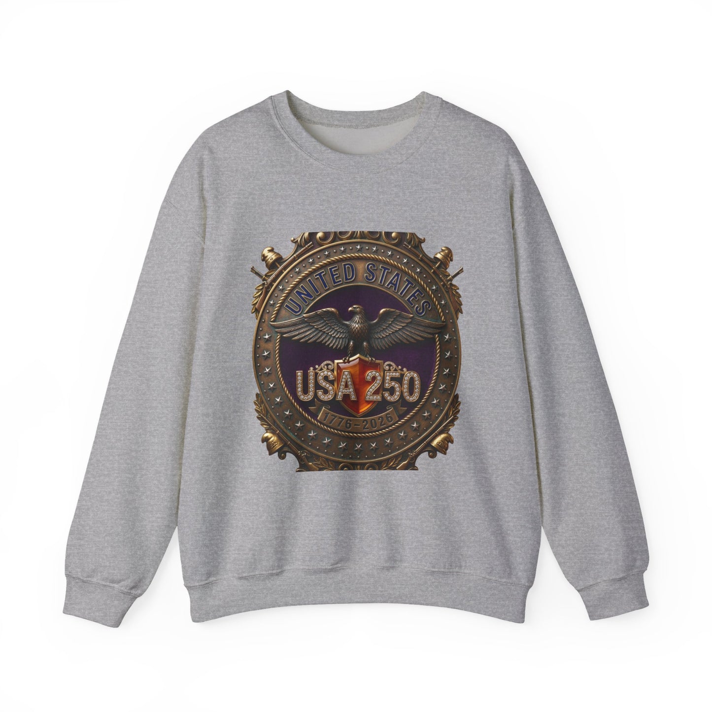 USA 250 Eagle Medallion Crewneck Sweatshirt | 250th Anniversary, Patriotic