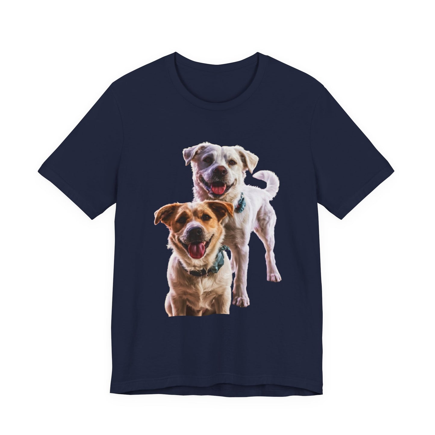 Happy Dogs Photo Tee — Smiling Dog Portrait T-Shirt